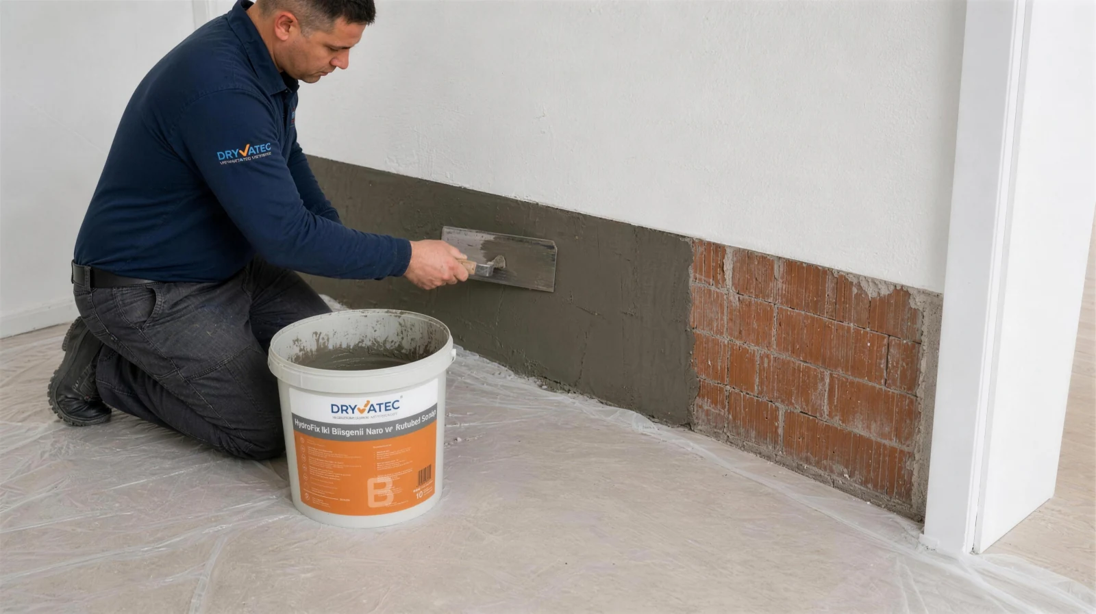HydroFix nem sıvasının uygulanması